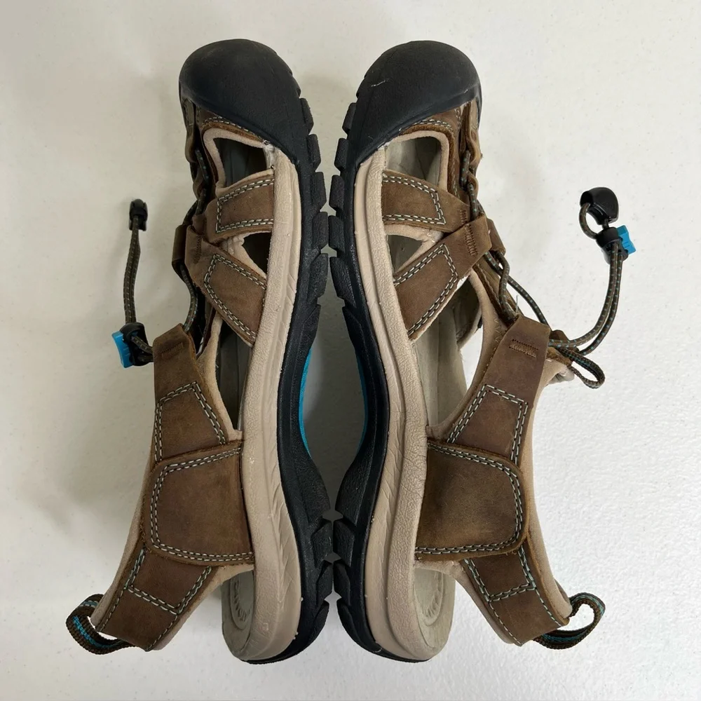 Keen Venice H2 Brown Aqua Sport Sandal Rugged Trail Water Hiking Women 9 Casual - Picture 8 of 12